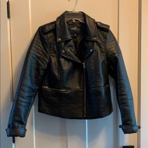 American Eagle Vegan Leather Moto Jacket